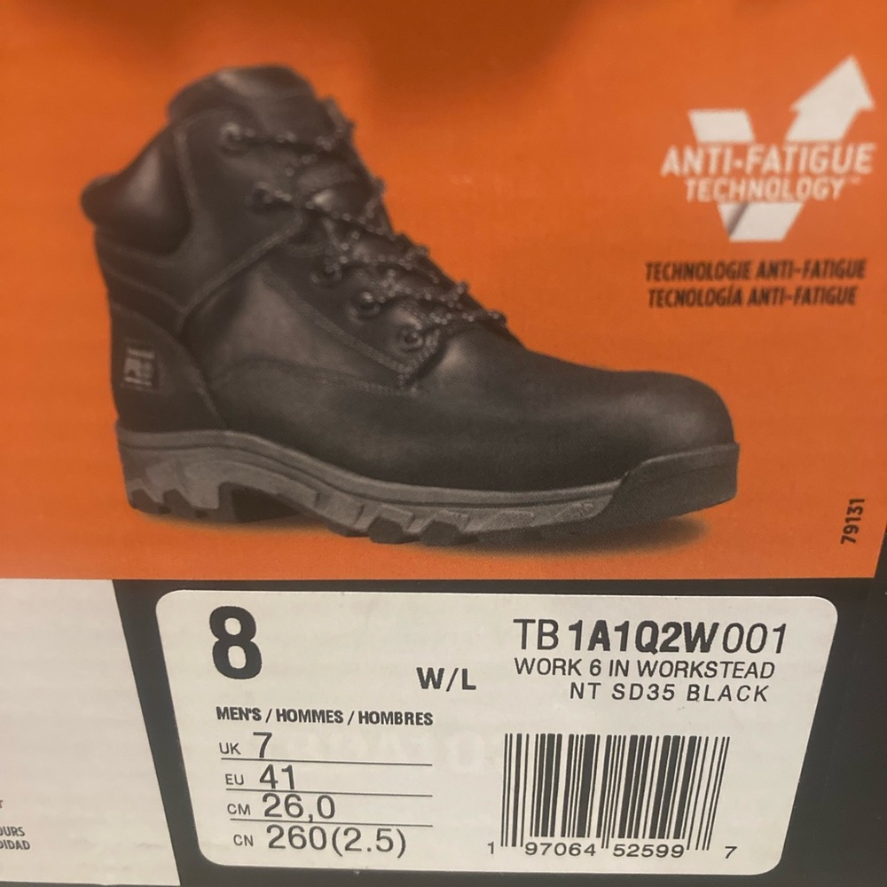 Timberland steel toe work boots